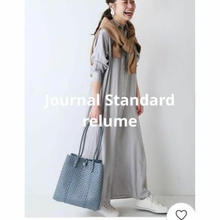 ジャーナルスタンダードレリューム(JOURNAL STANDARD relume)の★ジャーナルスタンダードレリューム★キュプラ ストライプシャツワンピース(ロングワンピース/マキシワンピース)