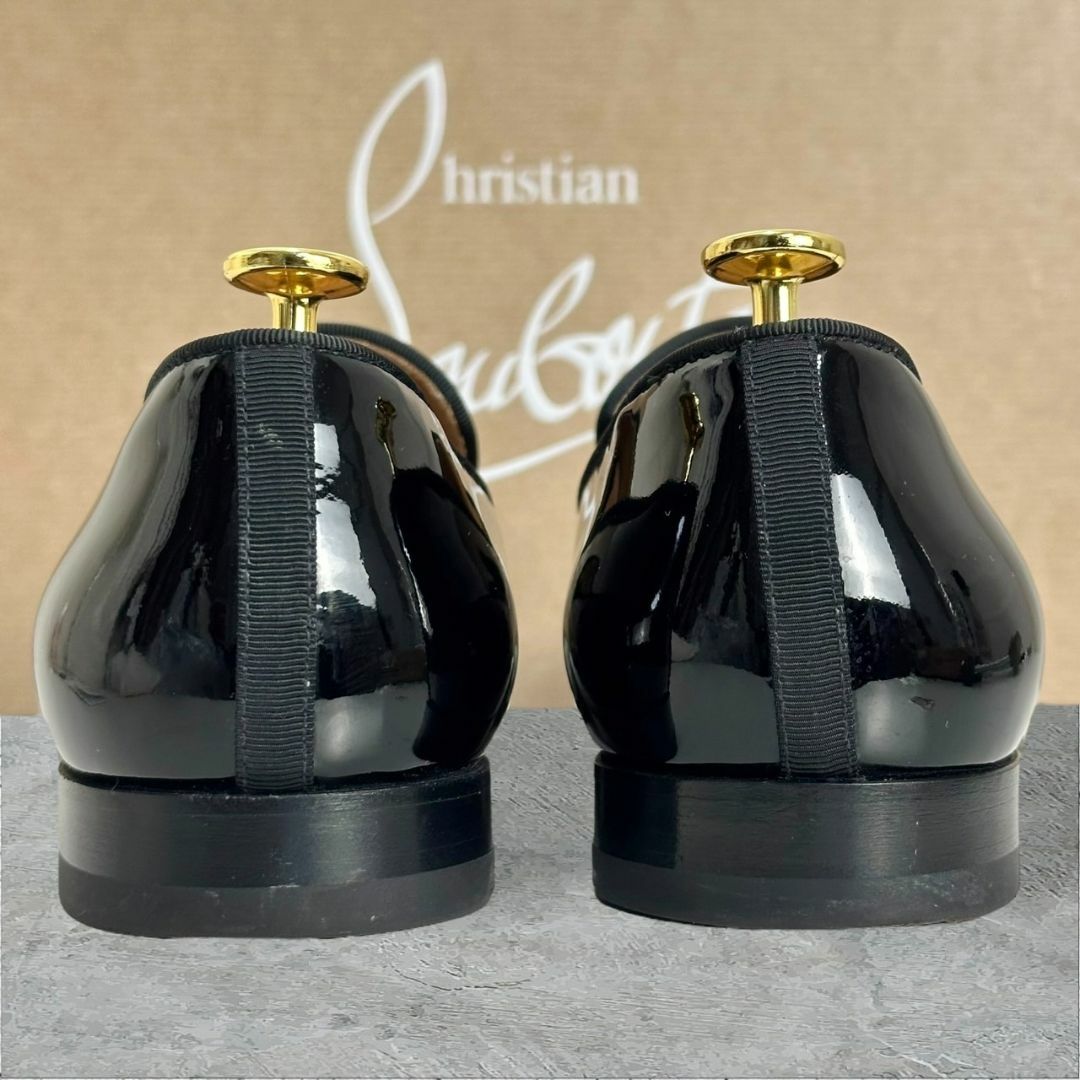 Christian Louboutin(クリスチャンルブタン)の美品☆現行品☆クリスチャンルブタン ダンデライオン パテント ローファー 黒 メンズの靴/シューズ(ドレス/ビジネス)の商品写真