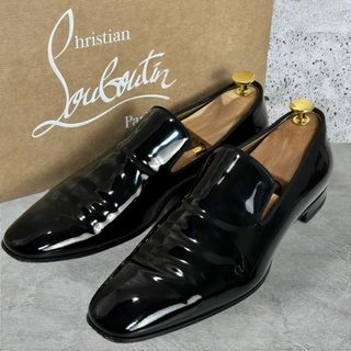 クリスチャンルブタン(Christian Louboutin)の美品☆現行品☆クリスチャンルブタン ダンデライオン パテント ローファー 黒(ドレス/ビジネス)