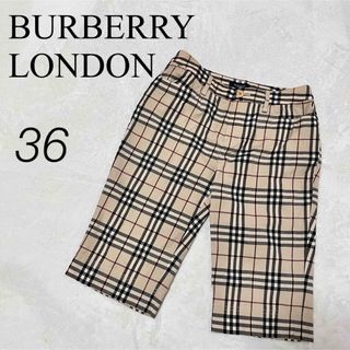 バーバリー(BURBERRY)のBURBERRY LONDON  ノヴァチェック ハーフ パンツ Size36(ショートパンツ)