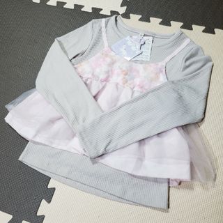 シマムラ(しまむら)の■新品未使用　女児　女の子　トップス　130cm　花柄　タグ付き(Tシャツ/カットソー)