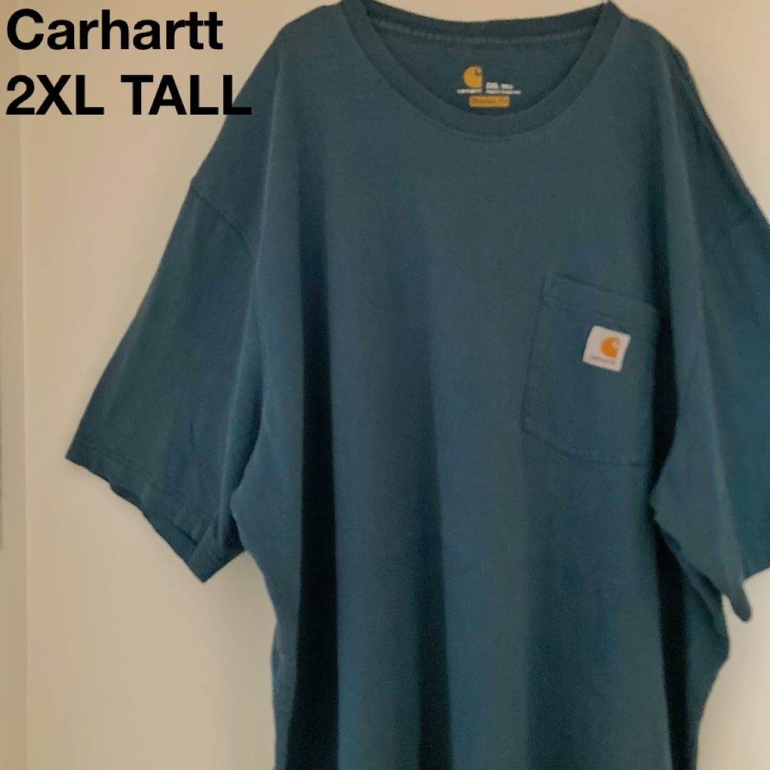 carhartt(カーハート)の90s Carhartt カーハート Tシャツ ポケットT ロゴタグ US古着 メンズのトップス(Tシャツ/カットソー(半袖/袖なし))の商品写真