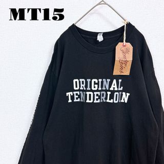 テンダーロイン(TENDERLOIN)の人気品！ TENDERLOIN 長袖 Tシャツ ロンT ボルネオスカル 黒白 L(Tシャツ/カットソー(七分/長袖))