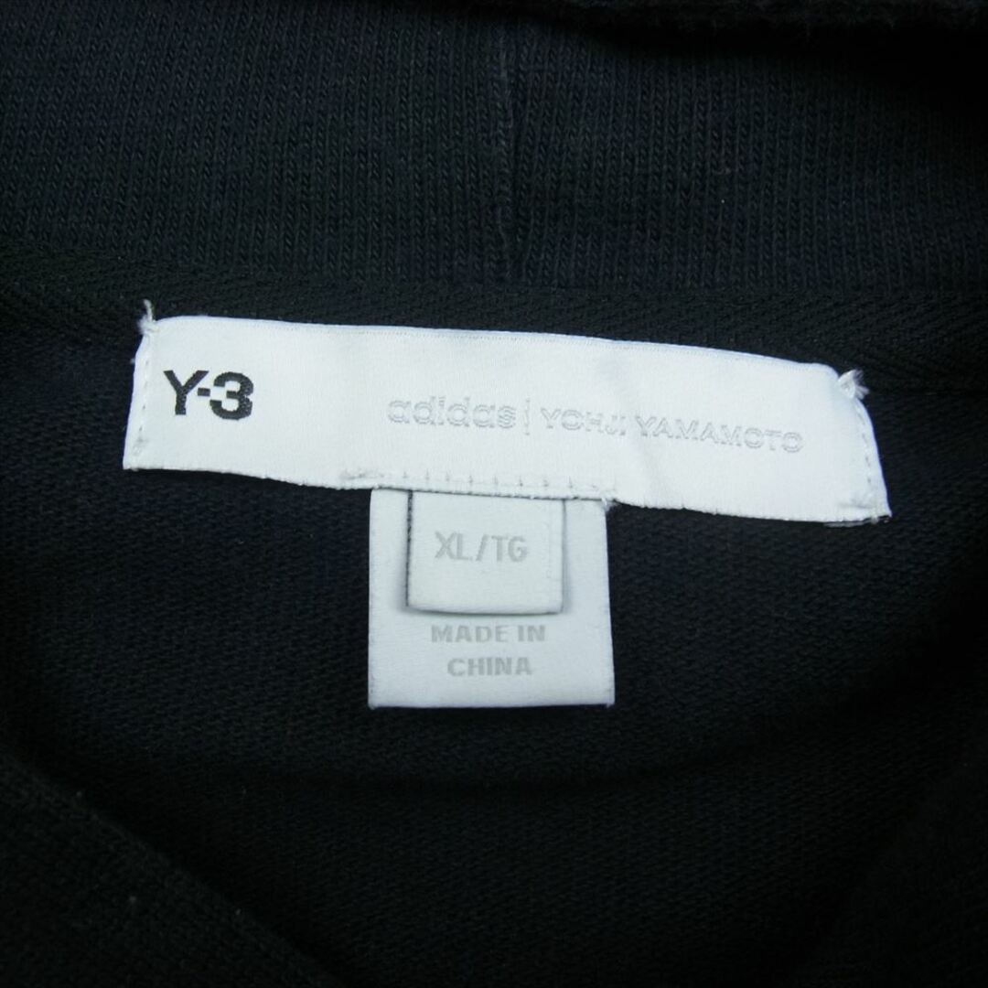 Y-3 Yohji Yamamoto ワイスリー ヨウジヤマモト 21SS GV6079 M SD RWTRY GFXHOOD バックロゴ ナイロン 切替 プルオーバー パーカー ブラック系 XL【中古】 メンズのトップス(パーカー)の商品写真