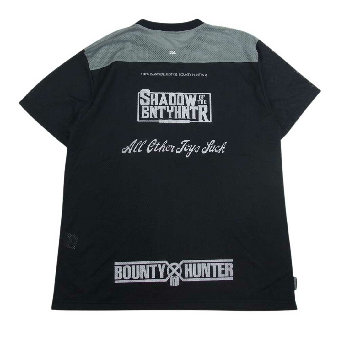 BOUNTY HUNTER(バウンティハンター)のBOUNTY HUNTER バウンティーハンター メッシュ フットボール  Tシャツ ブラック系 L【中古】 メンズのトップス(シャツ)の商品写真