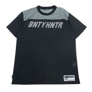 バウンティハンター(BOUNTY HUNTER)のBOUNTY HUNTER バウンティーハンター メッシュ フットボール  Tシャツ ブラック系 L【中古】(シャツ)