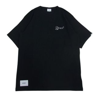 ダブルタップス(W)taps)のWTAPS ダブルタップス 19AW 192ATDT-CSM11 AXE DESIGN SS 02 TEE ロゴ 刺繍 半袖 Tシャツ ブラック系 01【中古】(シャツ)