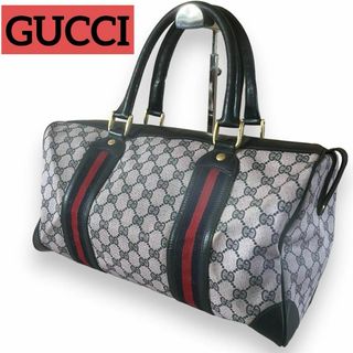 グッチ(Gucci)の大人気　GUCCI　グッチ　ハンドバッグ　シェリーライン　GG　正規品　ネイビー(ハンドバッグ)