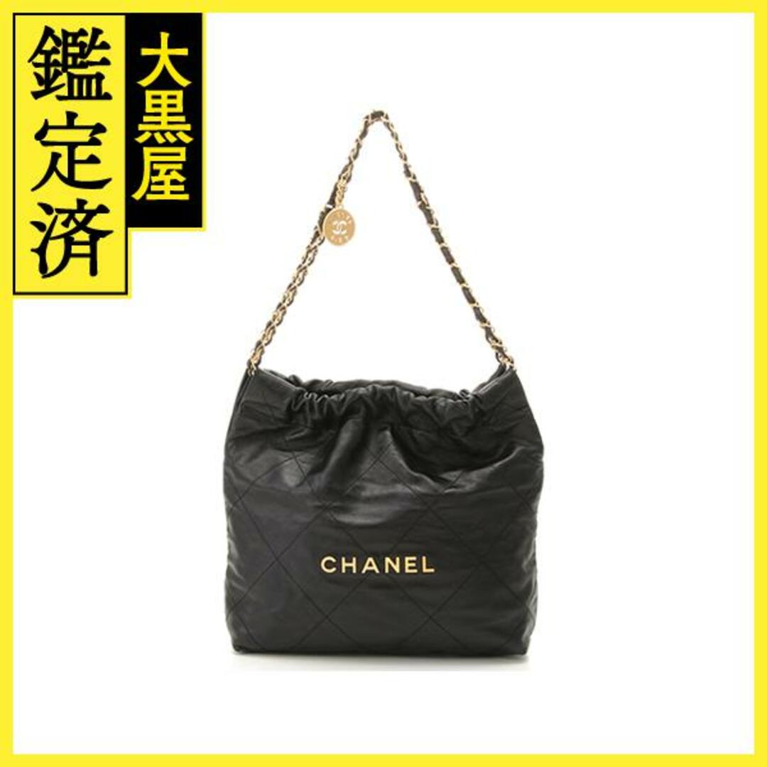 CHANEL(シャネル)のシャネル CHANEL22 スモールハンドバッグ 黒/GP カーフ【430】 レディースのバッグ(ショルダーバッグ)の商品写真