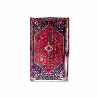 イデー(IDEE)の122 x 73cm　トライバルラグ アバデ カシュガイ ペルシャ絨毯 手織り(ラグ)