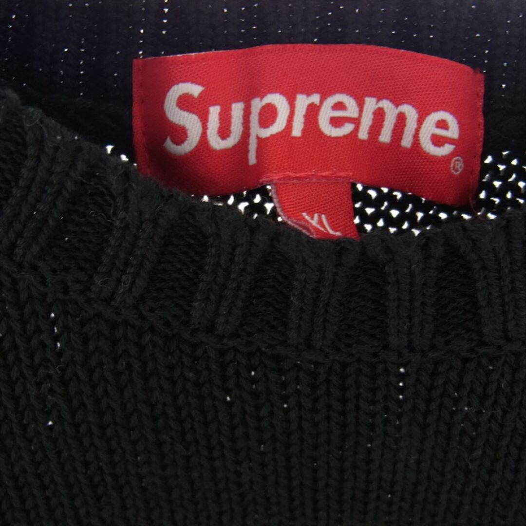 Supreme(シュプリーム)のSupreme シュプリーム ニット 20ss  Back Logo Sweater バックロゴ セーター ニット ブラック系 XL【中古】 メンズのトップス(ニット/セーター)の商品写真