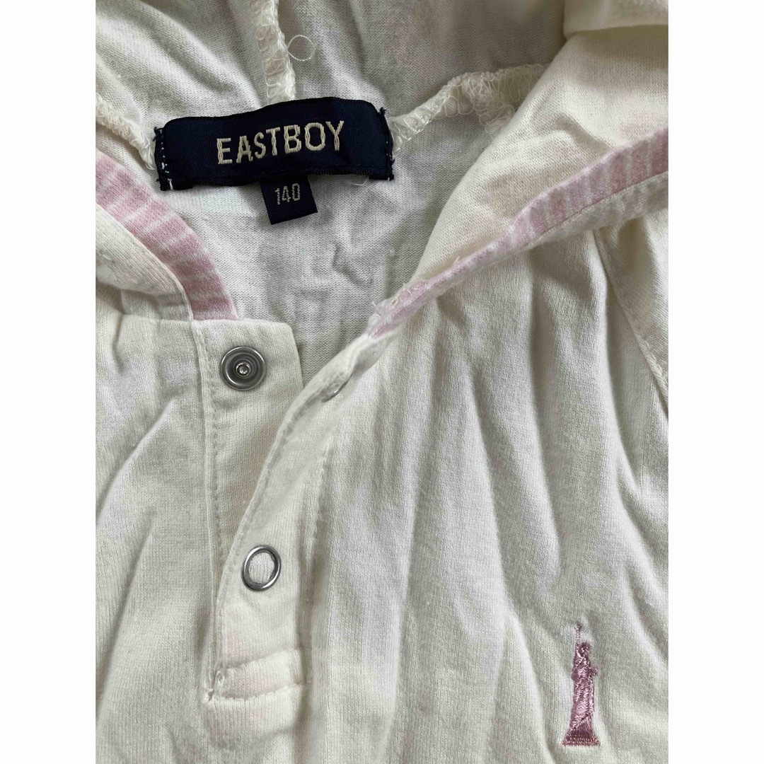 EASTBOY(イーストボーイ)の140 イーストボーイ　フード付ロンT  Tシャツ キッズ/ベビー/マタニティのキッズ服女の子用(90cm~)(Tシャツ/カットソー)の商品写真