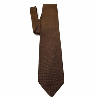 エルメネジルドゼニア(Ermenegildo Zegna)のエルメネジルドゼニア ボーダー × ドット シルク ネクタイ ブロンズ(ネクタイ)