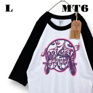 希少品！ TENDERLOIN 長袖 Tシャツ ロンT ラグラン PC 白黒 L