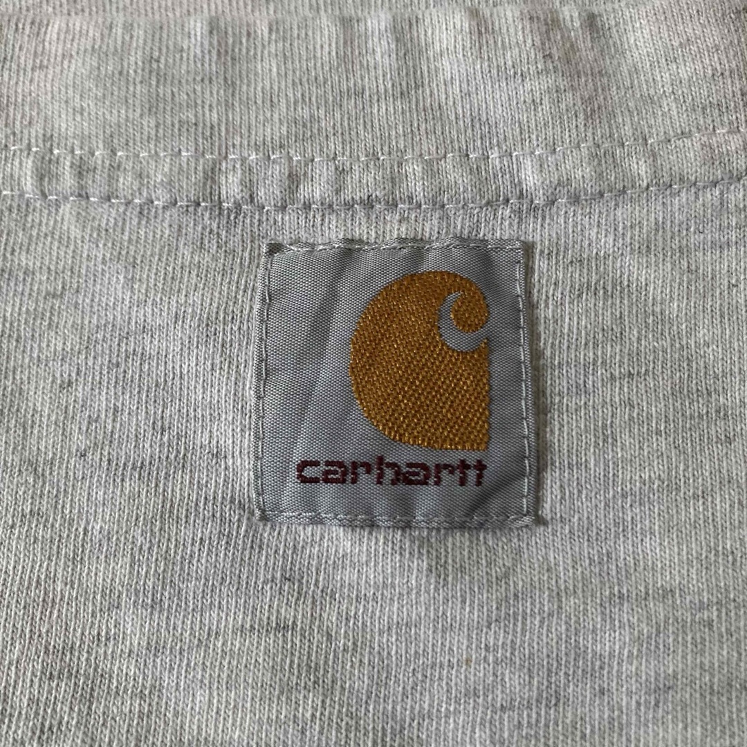 carhartt(カーハート)の90s カーハート ヘンリーネックTシャツ ロゴタグ US古着 メンズのトップス(Tシャツ/カットソー(半袖/袖なし))の商品写真