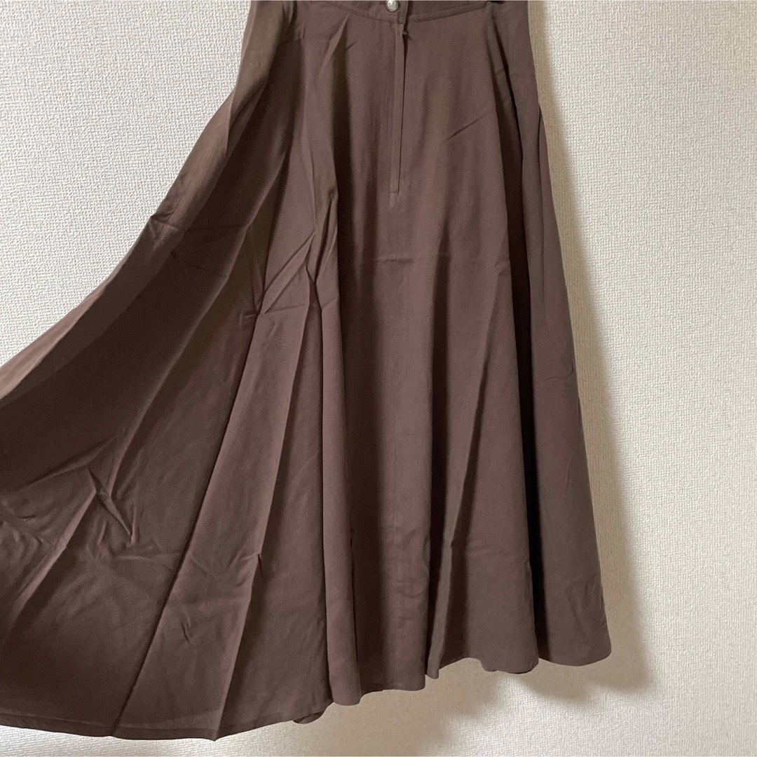 絹　シルク100% フレアスカート　M新品 レディースのスカート(ロングスカート)の商品写真