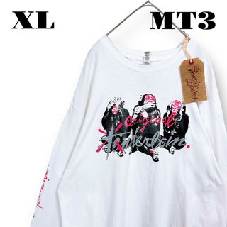 テンダーロイン(TENDERLOIN)の希少品！ TENDERLOIN 長袖 Tシャツ ロンT 猿 ホワイト 白 XL(Tシャツ/カットソー(七分/長袖))