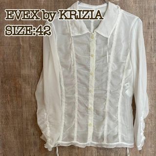 エヴェックスバイクリツィア(EVEX by KRIZIA)のEVEX by KRIZIA エヴェックスバイクリツィア　シャツ　シースルー42(シャツ/ブラウス(長袖/七分))