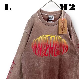 テンダーロイン(TENDERLOIN)の希少品！ TENDERLOIN 長袖 Tシャツ ロンT ACID XXX 茶 L(Tシャツ/カットソー(七分/長袖))