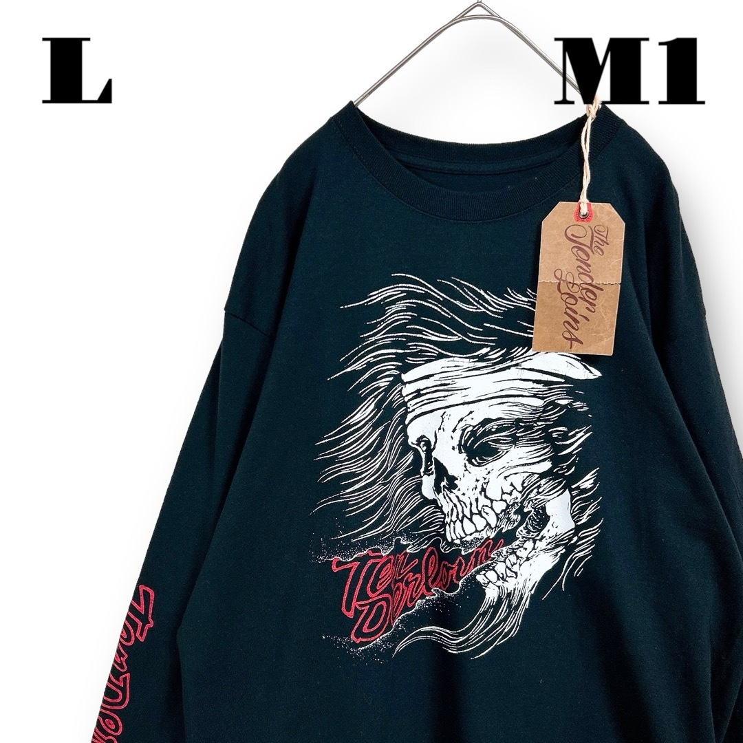 TENDERLOIN(テンダーロイン)の希少品！ TENDERLOIN 長袖 Tシャツ ロンT LHS L ブラック 黒 メンズのトップス(Tシャツ/カットソー(七分/長袖))の商品写真