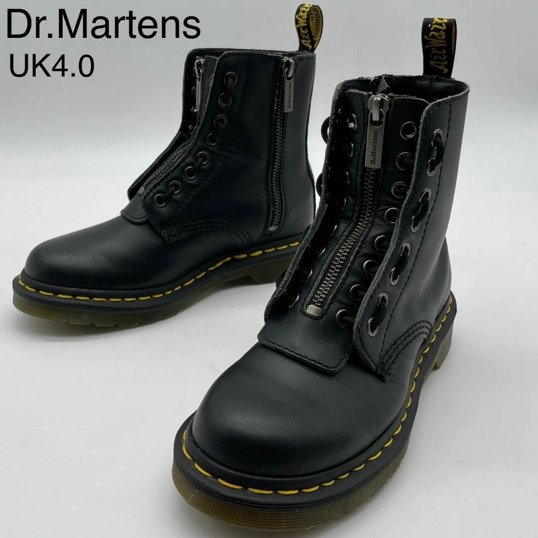 Dr.Martens(ドクターマーチン)の★未使用級 ドクターマーチン 1460 PASCAL フロントジップ 黒 UK4 レディースの靴/シューズ(ブーツ)の商品写真