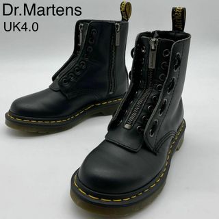 ドクターマーチン(Dr.Martens)の★未使用級 ドクターマーチン 1460 PASCAL フロントジップ 黒 UK4(ブーツ)