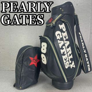 パーリーゲイツ(PEARLY GATES)の良品　人気モデル　パーリーゲイツ　キャディバッグ　カート式　6分割　男女　(バッグ)