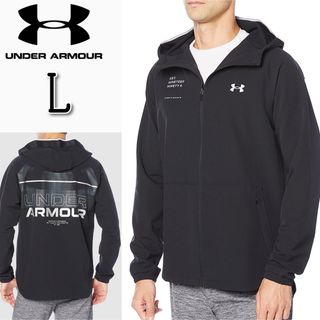 アンダーアーマー(UNDER ARMOUR)の【新品】アンダーアーマー ブラッシュド ウーブン バックロゴ ジャケット(ジャージ)