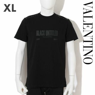 ヴァレンティノ(VALENTINO)の新品 VALENTINO BLACK UNTITLED＋STUDS Tシャツ(Tシャツ/カットソー(半袖/袖なし))