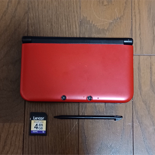 ニンテンドー3DS(ニンテンドー3DS)のニンテンドー3DS LL レッド×ブラック 中古(携帯用ゲーム機本体)