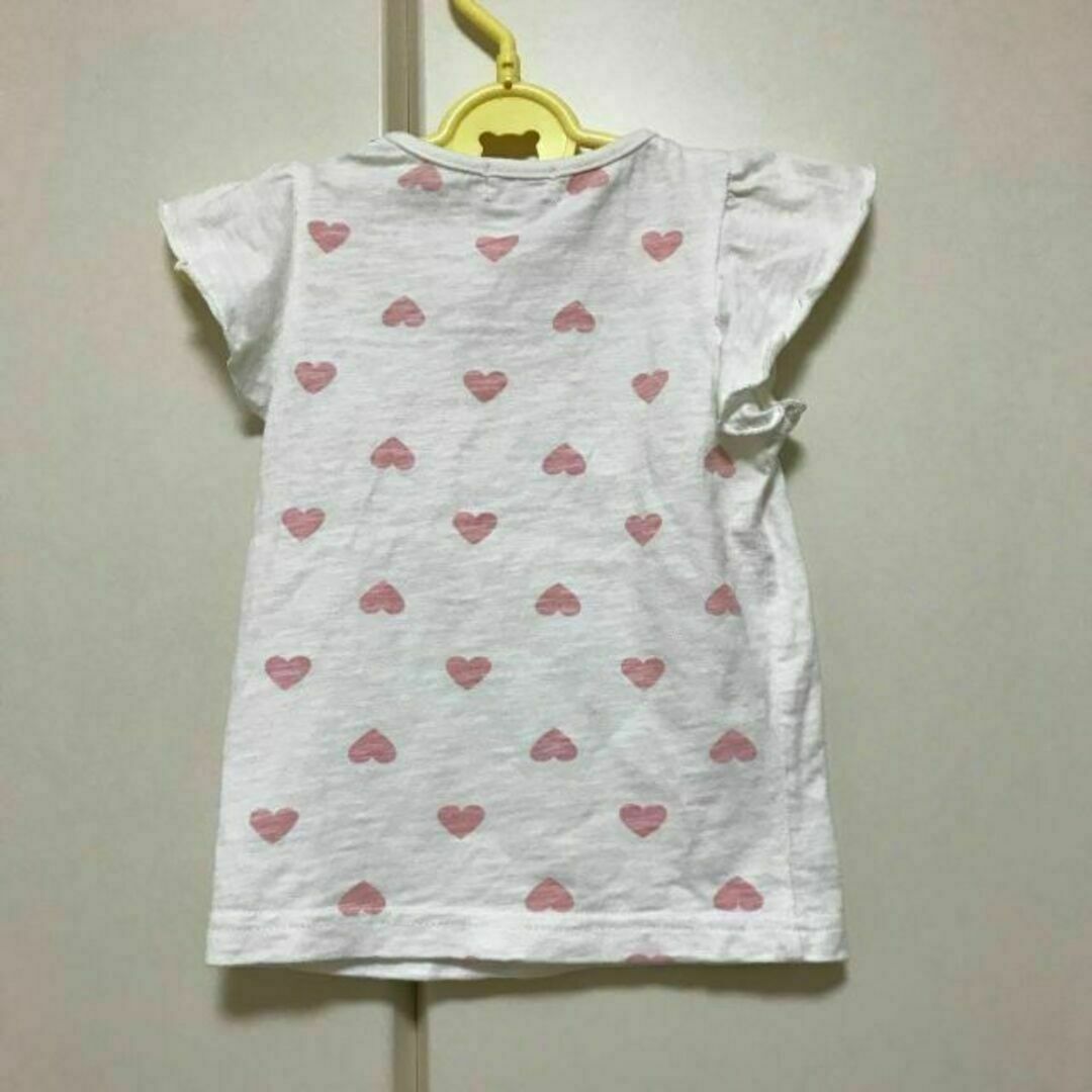 半袖 Tシャツ 90cm Mialy Mail ミアリーメール リボン ハート キッズ/ベビー/マタニティのキッズ服女の子用(90cm~)(Tシャツ/カットソー)の商品写真