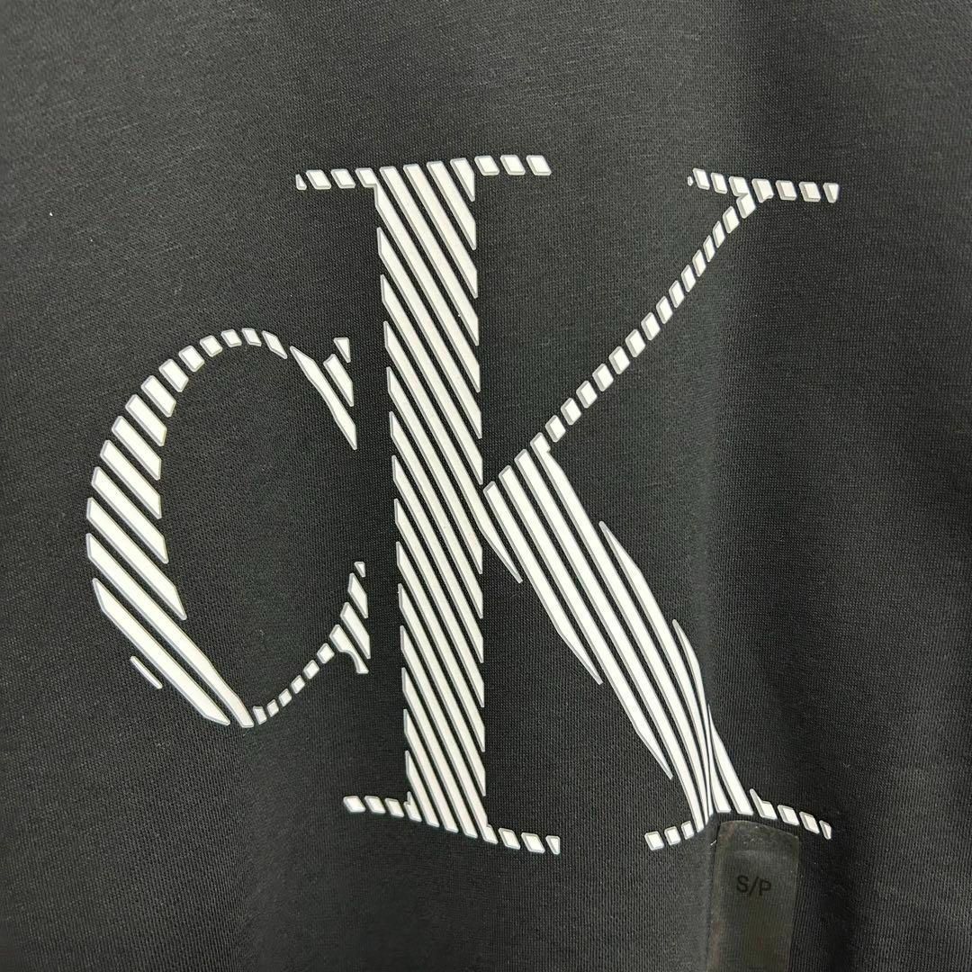 Calvin Klein(カルバンクライン)の【新品未使用】Calvin Klein カルバンクライン　スウェット　ロゴ　黒S メンズのトップス(スウェット)の商品写真