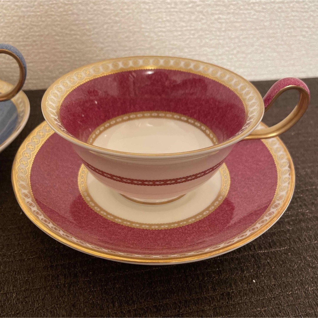 WEDGWOOD(ウェッジウッド)のウェッジウッド　ユーランダー　パウダールビー　ブルー　ピオニー　カップ&ソーサー インテリア/住まい/日用品のキッチン/食器(グラス/カップ)の商品写真