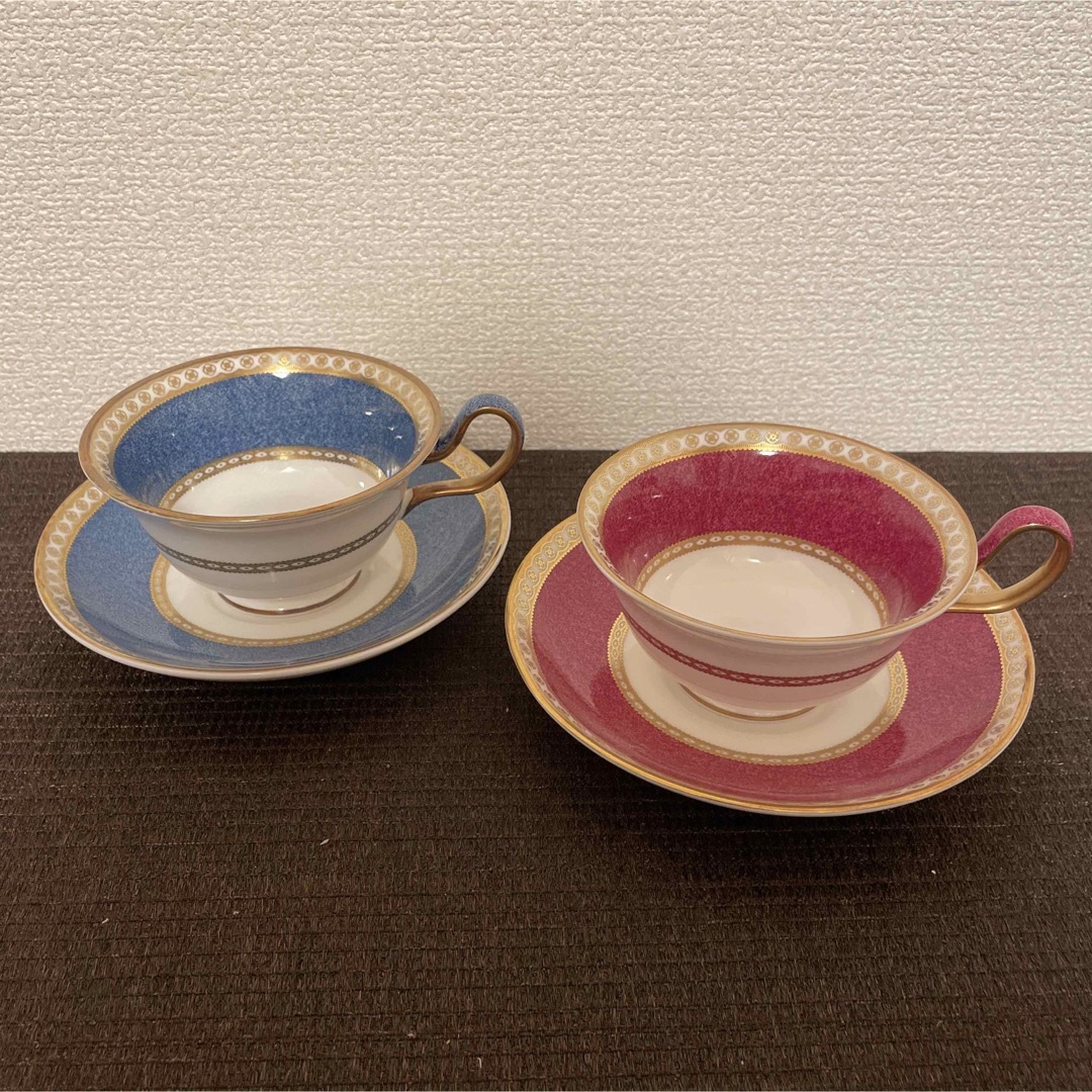 WEDGWOOD(ウェッジウッド)のウェッジウッド　ユーランダー　パウダールビー　ブルー　ピオニー　カップ&ソーサー インテリア/住まい/日用品のキッチン/食器(グラス/カップ)の商品写真