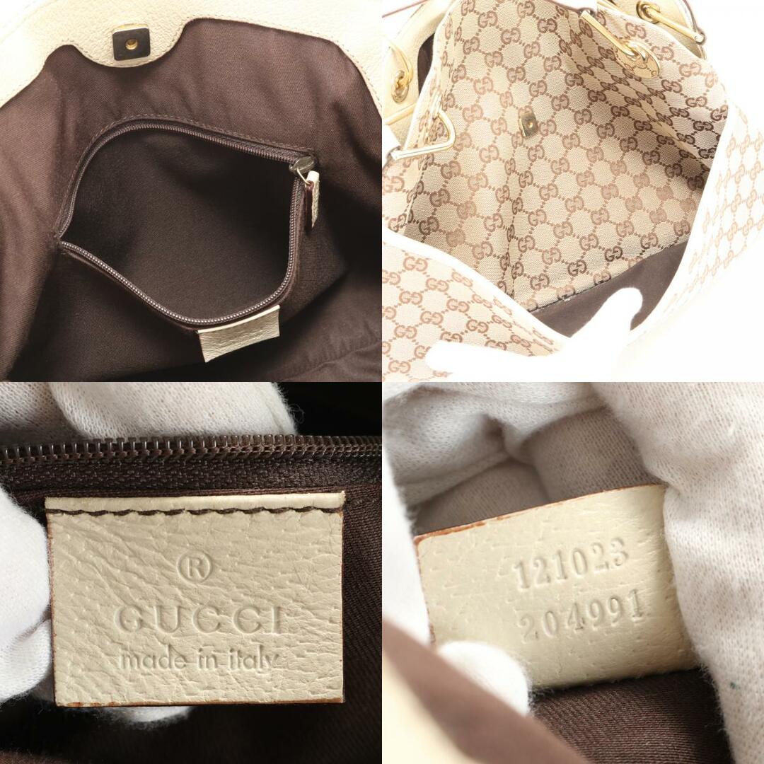 Gucci(グッチ)の美品 グッチ GGキャンバス 121023 204991 レザー トート バッグ 肩掛け ショルダー ハンド 本革 婦人 レディース EEM U26-7 レディースのバッグ(トートバッグ)の商品写真