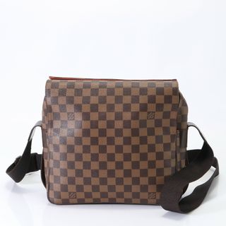 ルイヴィトン(LOUIS VUITTON)の極美品 ルイヴィトン ダミエ ナヴィグリオ N45255 レザー ショルダーバッグ 斜め掛け メッセンジャー 通勤 A4 メンズ EEM U31-8(ショルダーバッグ)