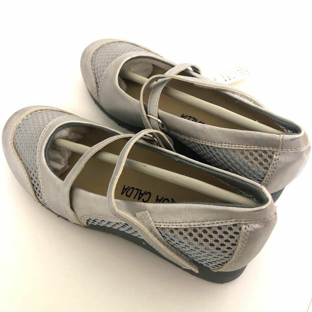 レディース シューズ 靴 ウェッジシューズ シルバー 銀 銀色 22ｃｍ Ｓ レディースの靴/シューズ(ハイヒール/パンプス)の商品写真