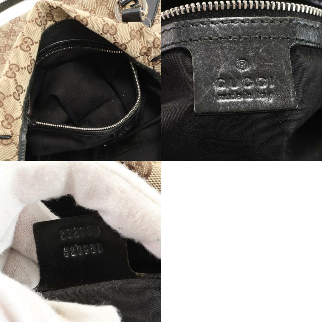 Gucci(グッチ)のグッチ GGキャンバス GGツインズ 232963 520981 トート バッグ 肩掛け ショルダー ハンド ブラウン レザー レディース EEM U26-8 レディースのバッグ(トートバッグ)の商品写真