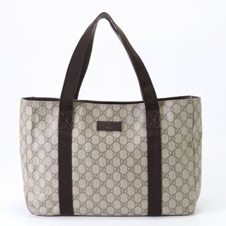 グッチ(Gucci)の美品 グッチ GGスプリーム 141624 2123 レザー トート バッグ ショルダー ビジネス 通勤 書類鞄 A4 メンズ EEM U30-10(トートバッグ)