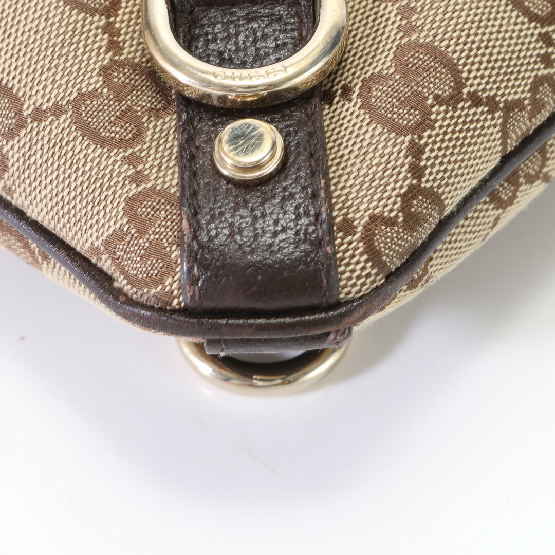 Gucci(グッチ)の美品 グッチ GGキャンバス アビー 131326 2684 レザー ショルダーバッグ 斜め掛け メッセンジャー トート 通勤 メンズ EEM U33-3 メンズのバッグ(ショルダーバッグ)の商品写真