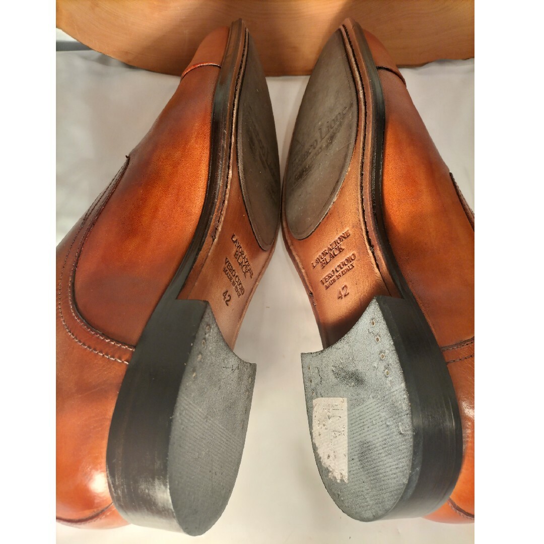 【極上品】【未使用に近い】ＦＲＡＮＣＯ　ＬＩＯＮＥ　高級革靴　55,000円 メンズの靴/シューズ(ドレス/ビジネス)の商品写真