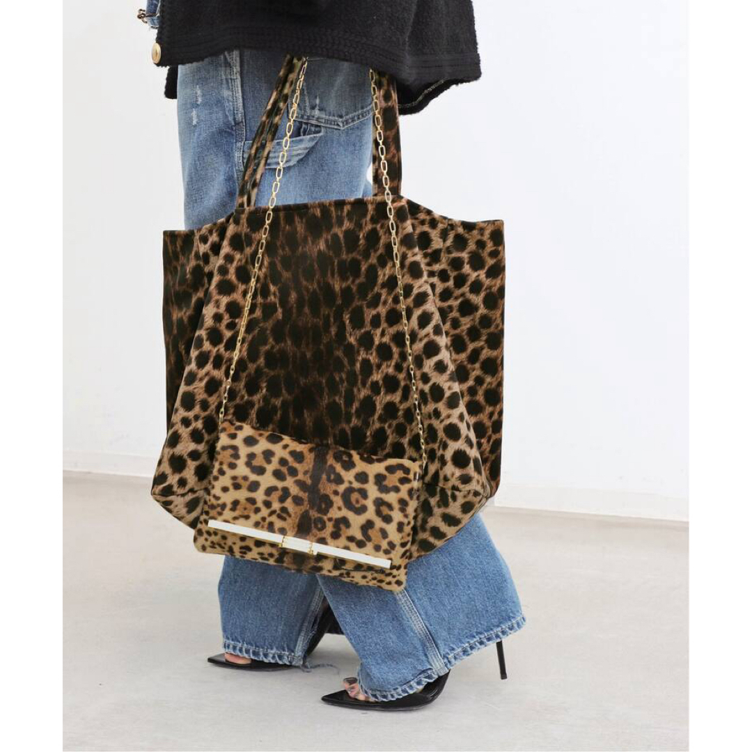 L'Appartement DEUXIEME CLASSE(アパルトモンドゥーズィエムクラス)の新品【BAZAR ATELIER SABLON】LEOPARD TOTE BA レディースのバッグ(トートバッグ)の商品写真