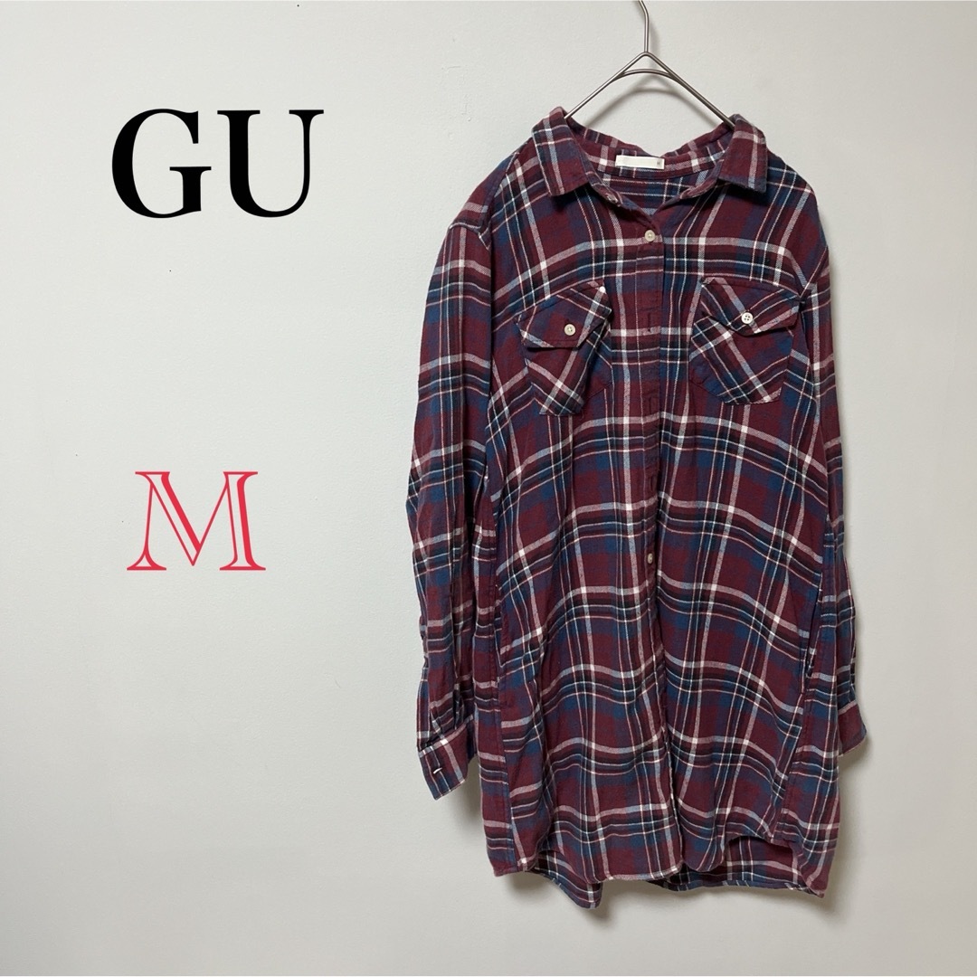 GU(ジーユー)の【GU】レディース 古着 シャツ チェック トップス ブラウス ジーユー レディースのトップス(シャツ/ブラウス(長袖/七分))の商品写真