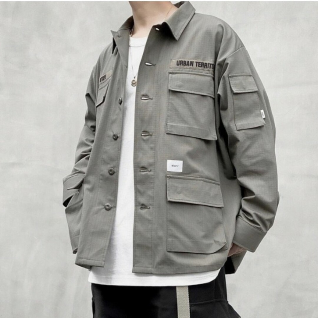 サイズ表記は01です新品未使用　WTAPS JUNGLE JACKET　ロングシャツ