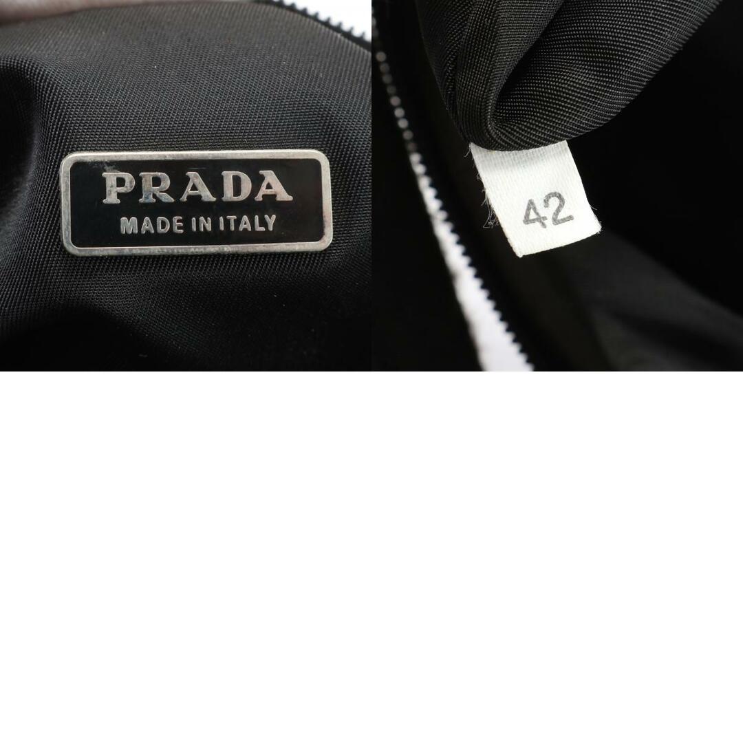 PRADA(プラダ)の美品 プラダ テスート ナイロン 三角ロゴ ハンドバッグ トート トップハンドル ブラック 黒 ポコノ レディース EFM U23-1 レディースのバッグ(ハンドバッグ)の商品写真