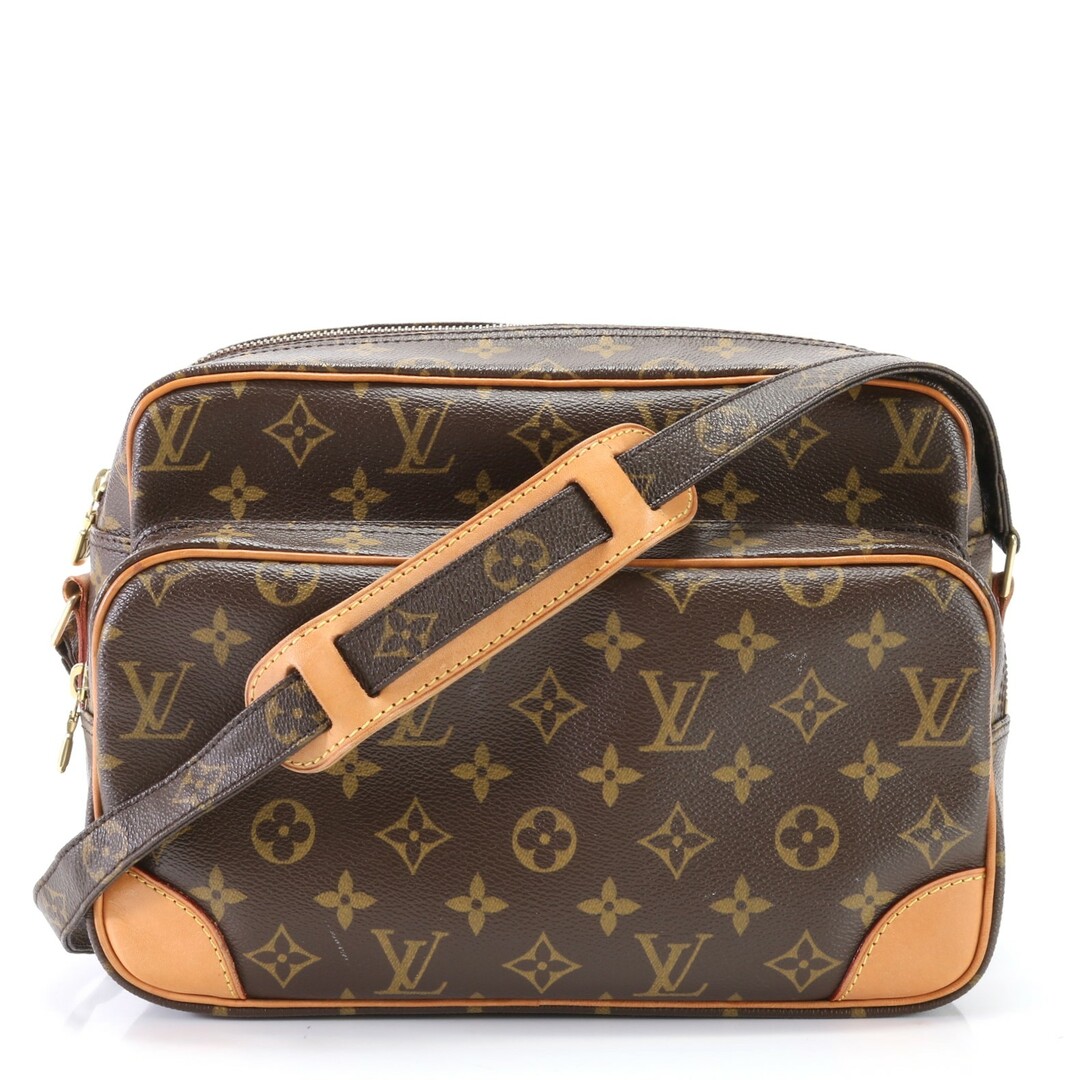 LOUIS VUITTON(ルイヴィトン)の極美品 ルイヴィトン モノグラム ナイル M45244 レザー ショルダーバッグ 斜め掛け メッセンジャー メンズ レディース EFM U27-10 メンズのバッグ(ショルダーバッグ)の商品写真