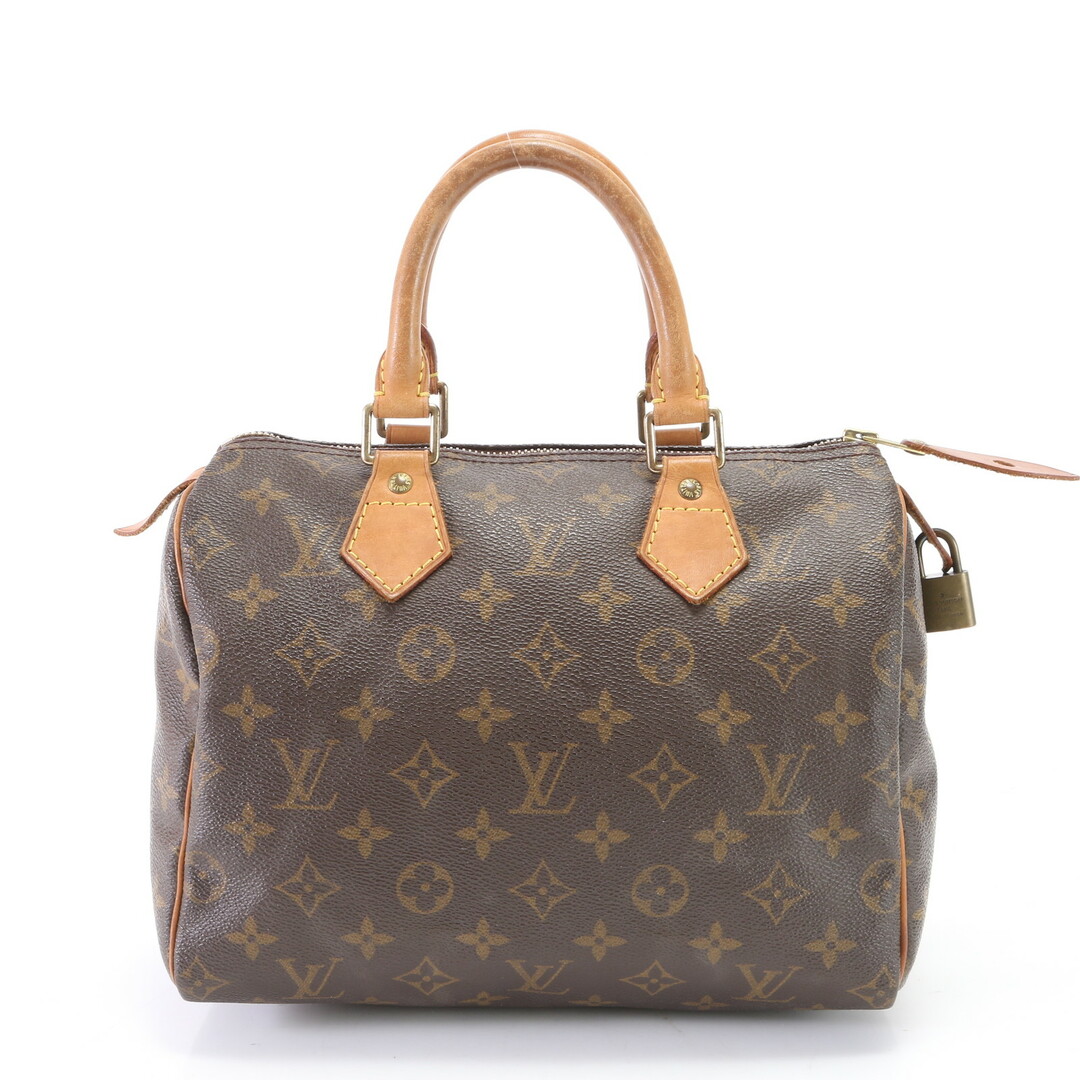 LOUIS VUITTON(ルイヴィトン)の美品 ルイヴィトン モノグラム スピーディ25 M41528 レザー ハンドバッグ トート トップハンドル レディース EFM U23-4 レディースのバッグ(ハンドバッグ)の商品写真