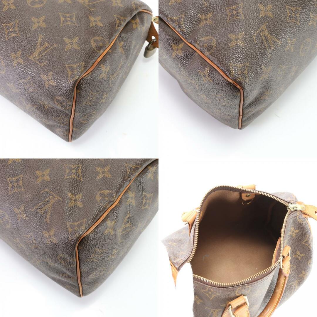 LOUIS VUITTON(ルイヴィトン)の美品 ルイヴィトン モノグラム スピーディ25 M41528 レザー ハンドバッグ トート トップハンドル レディース EFM U23-4 レディースのバッグ(ハンドバッグ)の商品写真