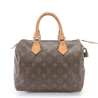 ルイヴィトン(LOUIS VUITTON)の美品 ルイヴィトン モノグラム スピーディ25 M41528 レザー ハンドバッグ トート トップハンドル レディース EFM U23-4(ハンドバッグ)