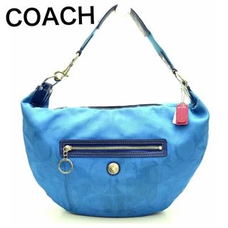 コーチ(COACH)のCOACH ショルダーバッグ　トートバッグ　ターコイズ　肩掛けバッグ　(ハンドバッグ)